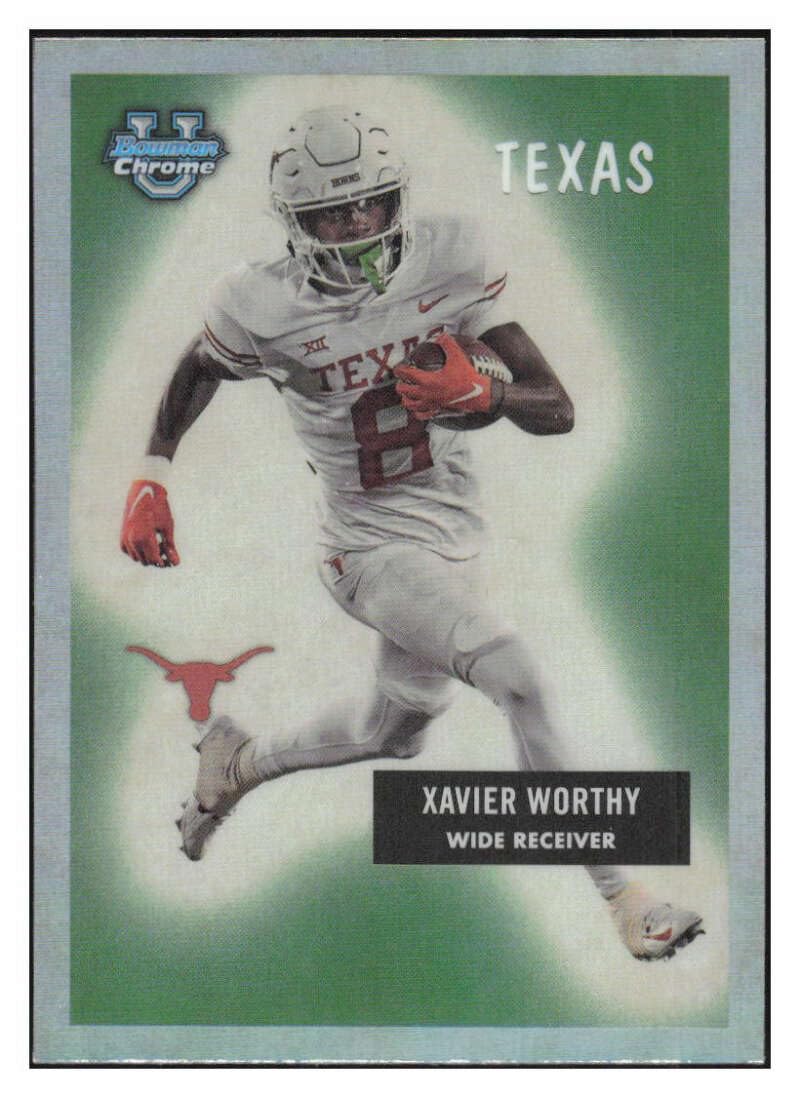 Amazon.com: XAVIER WORTHY RC 2023 Bowman U Chrome 1955 Football